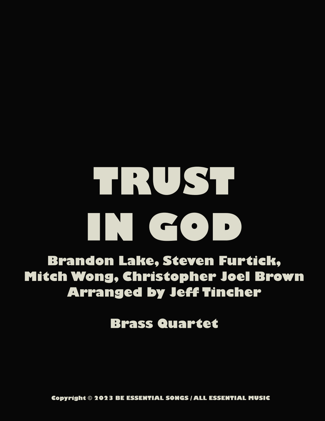 Trust In God (arr. Jeff Tincher)