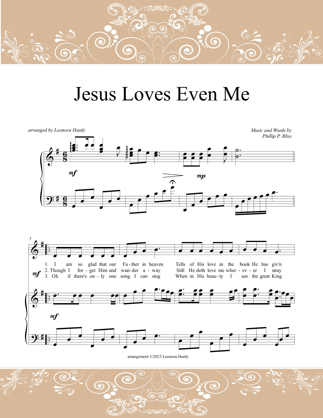 Jesus Loves Even Me (arr. Leonora Hardy)