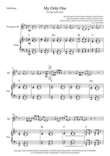 My Only One (no Hay Nadie Mas) (arr. Ottirb Sage)