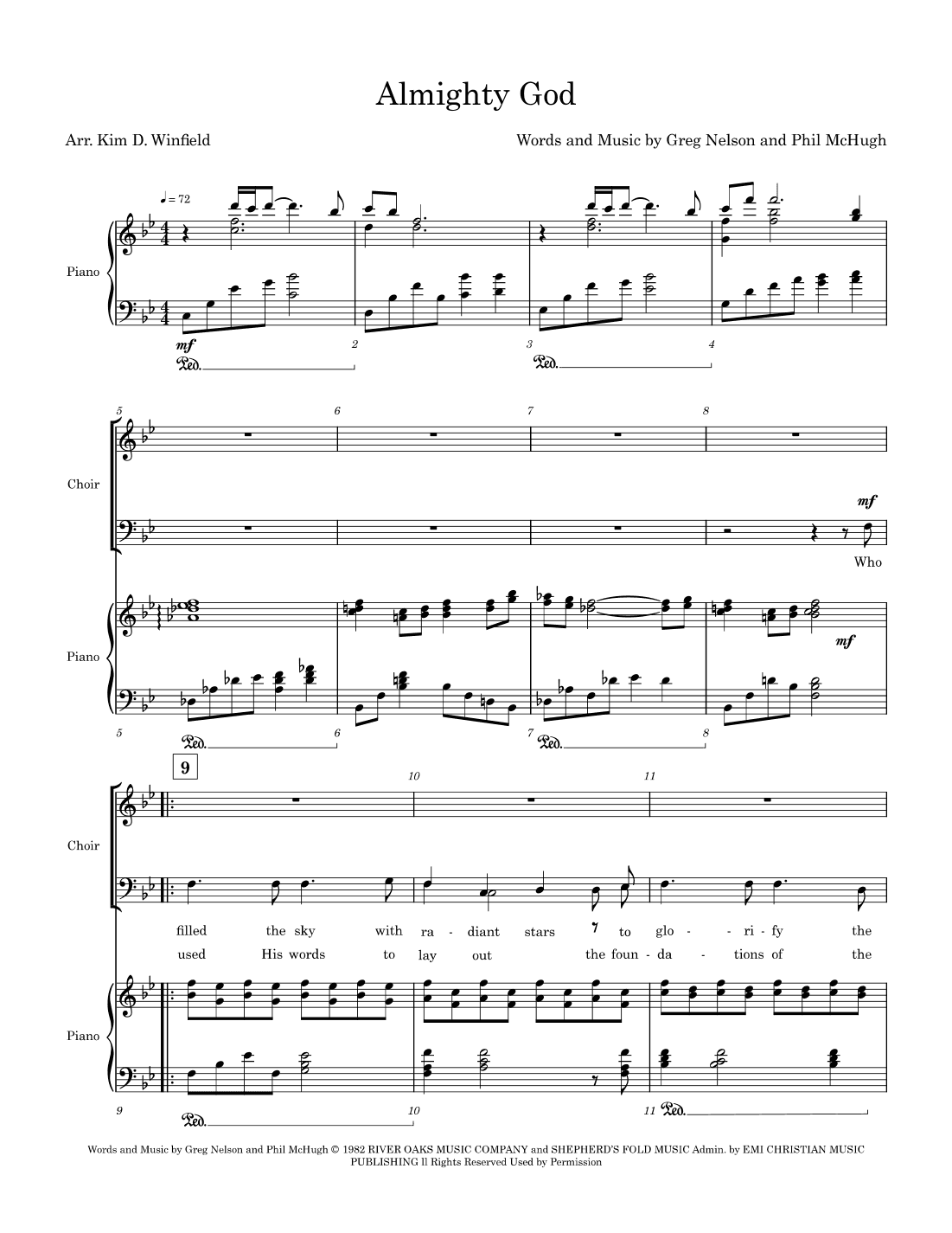 Almighty God (arr. Kim D. Winfield)