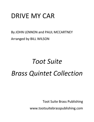 Drive My Car (arr. Bill Wilson)