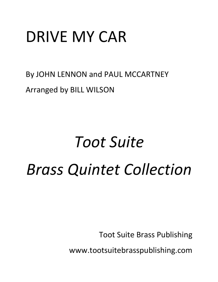 Drive My Car (arr. Bill Wilson)
