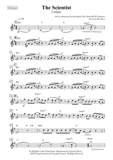 The Scientist (arr. ACT Bortolucci)
