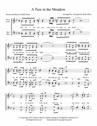 A Tree In The Meadow (arr. Ruby Rhea)
