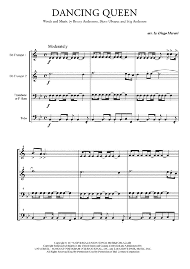 Dancing Queen (arr. Diego Marani)