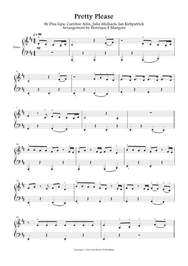 Pretty Please (arr. Henrique F Mangoni)