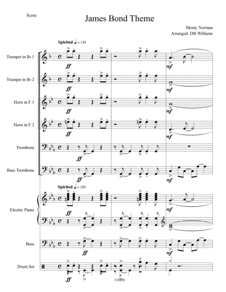 James Bond Theme (arr. DB Williams)