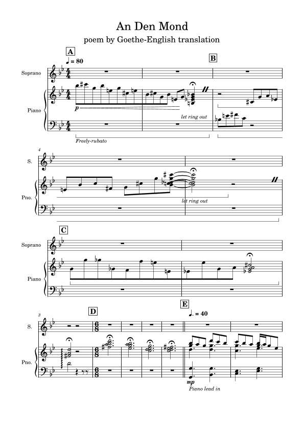 An Den Mond (To the Moon)