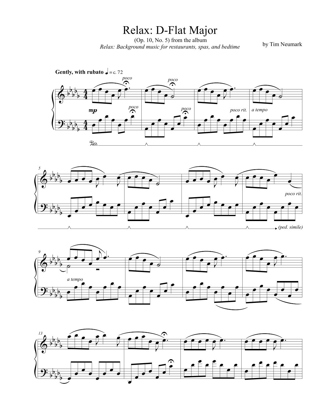 Relax: D-Flat Major