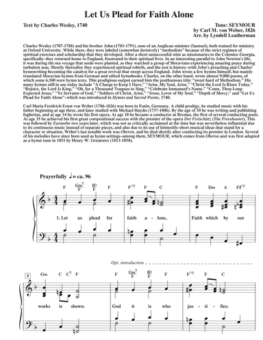 Let Us Plead for Faith Alone (arr. Lyndell Leatherman)