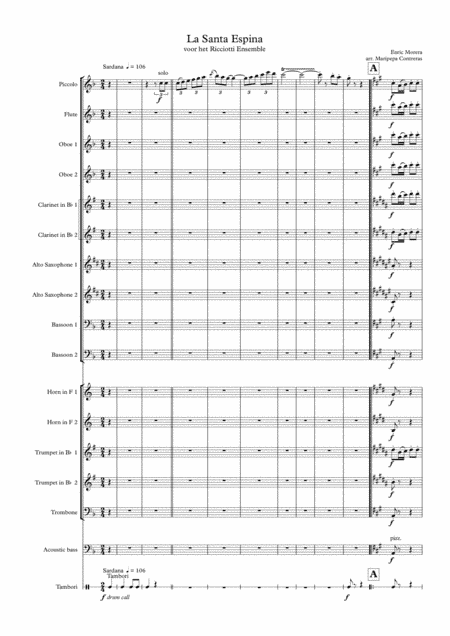 La Santa Espina (for wind ensemble) (arr. M. Contreras)