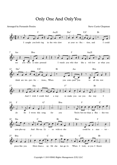 Only One And Only You (arr. Fernando Pereira)