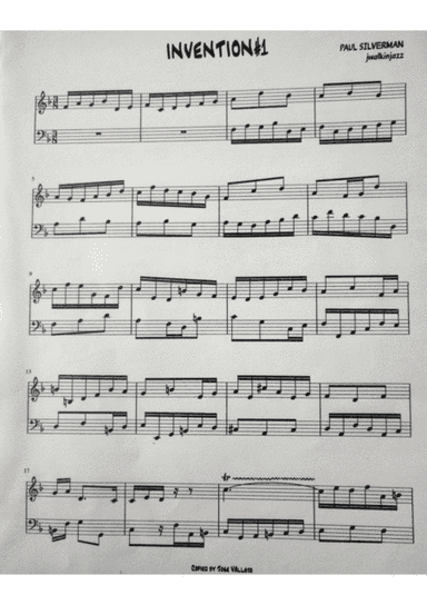 Invention # 1, style of Bach