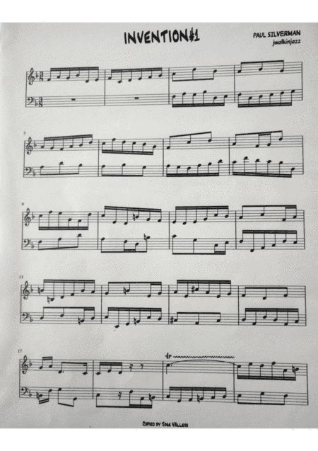Invention # 1, style of Bach