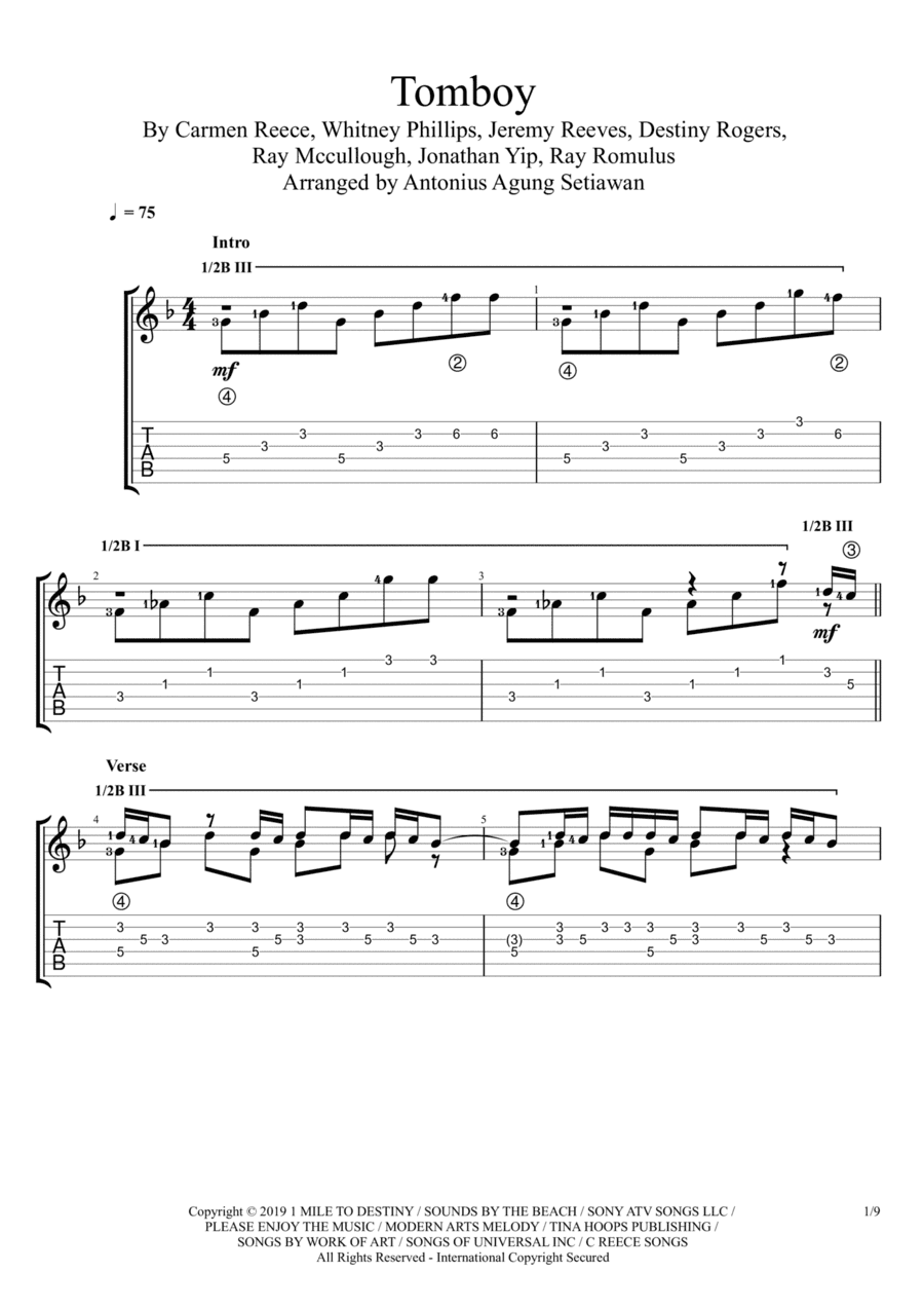 Tomboy (arr. Antonius Agung Setiawan)