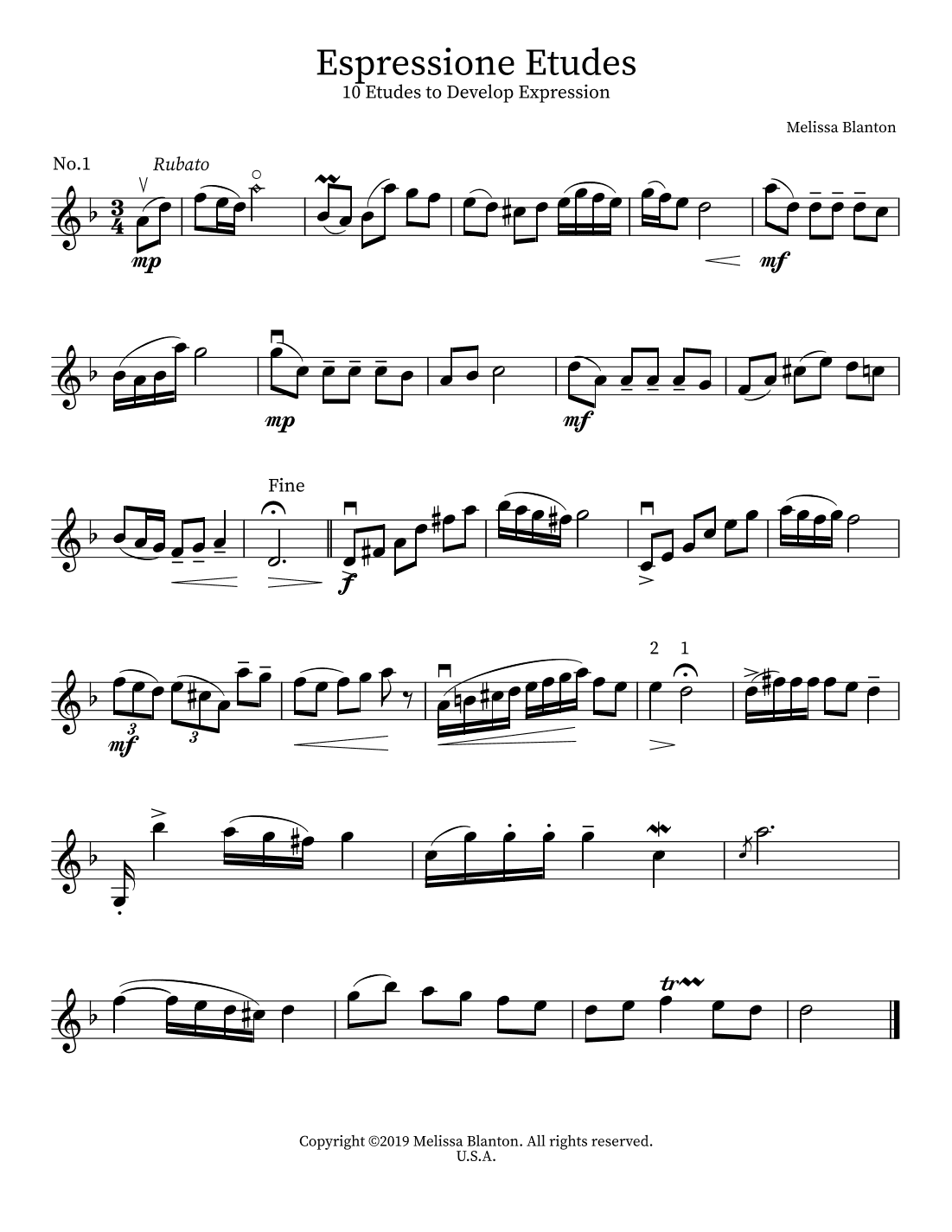 Espressione: 10 Unique Etudes to Develop Expressive Playing in Intermediate Vioinists