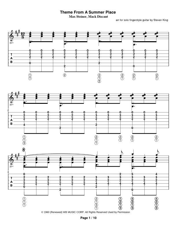 (theme From) A Summer Place (arr. Steven Michael King)
