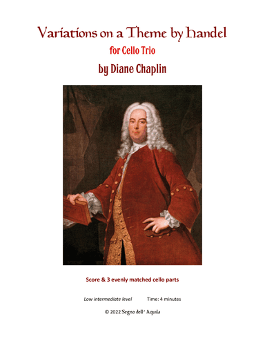 Variation on a Theme by Handel - Cello Trio