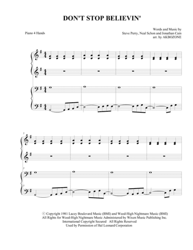 Don't Stop Believin' (arr. John Kim)