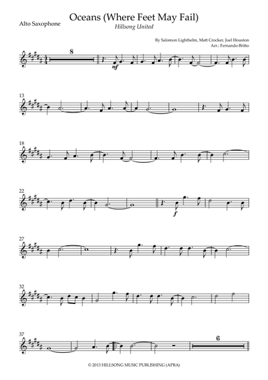 Oceans (where Feet May Fail) (arr. Fernando Britto)