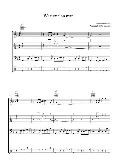 Watermelon Man (arr. Toño Gómez)