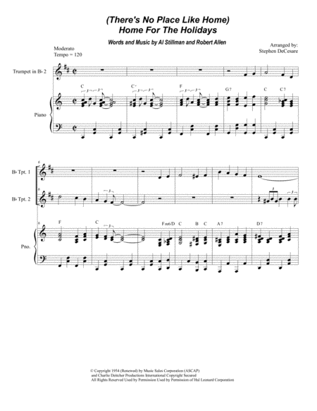 (There's No Place Like) Home For The Holidays (arr. Stephen DeCesare)