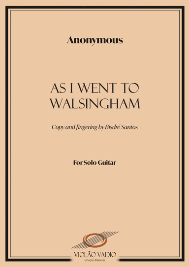 As I went to Walsingham - Solo Guitar (arr. Bisdre Santos)