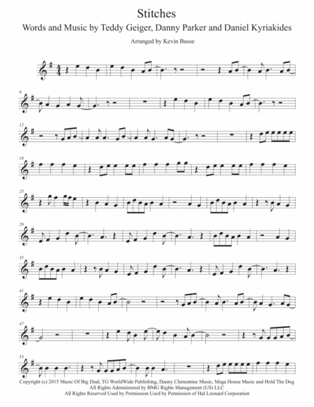 Stitches (arr. Kevin Busse)