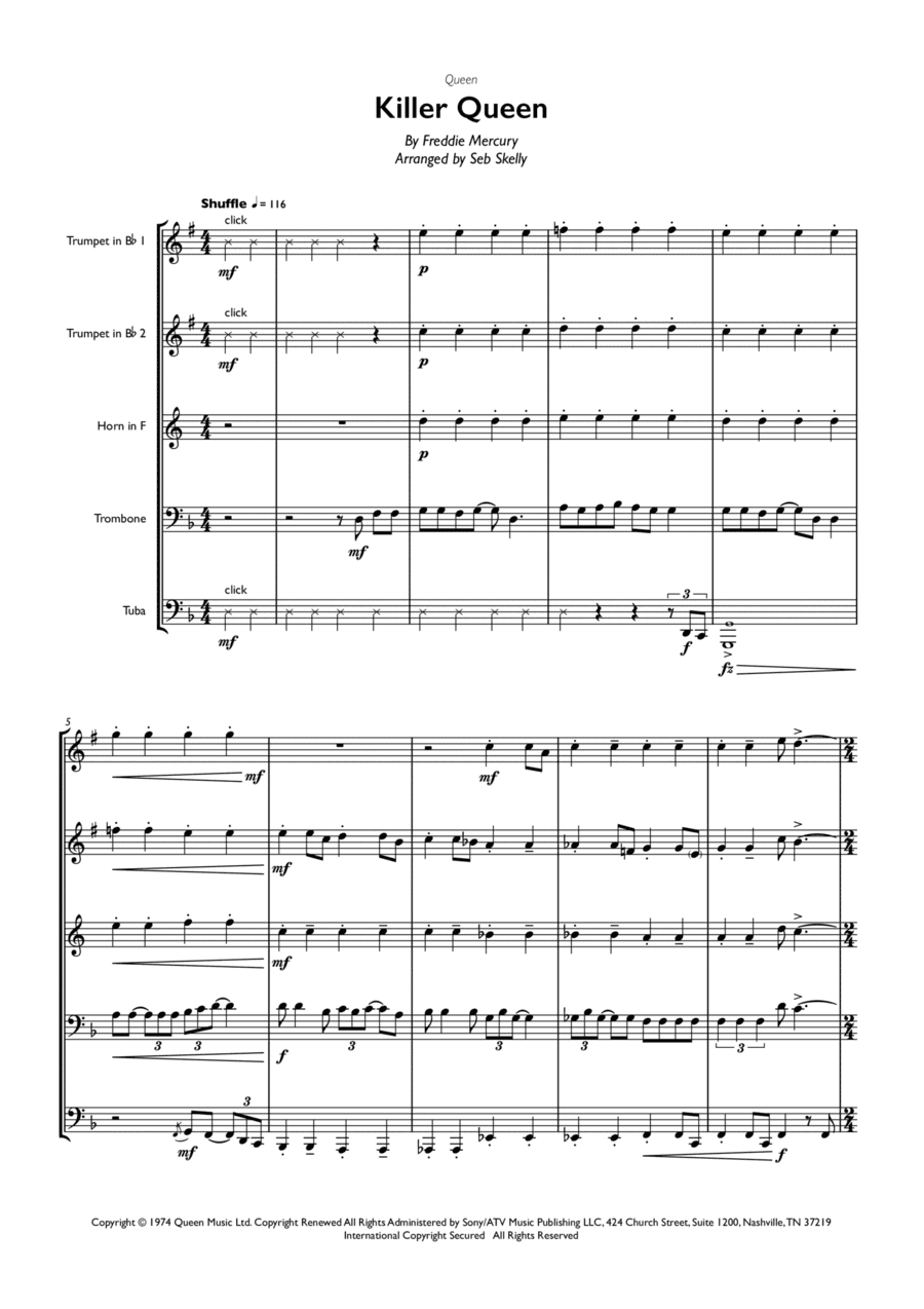 Killer Queen (arr. Seb Skelly)