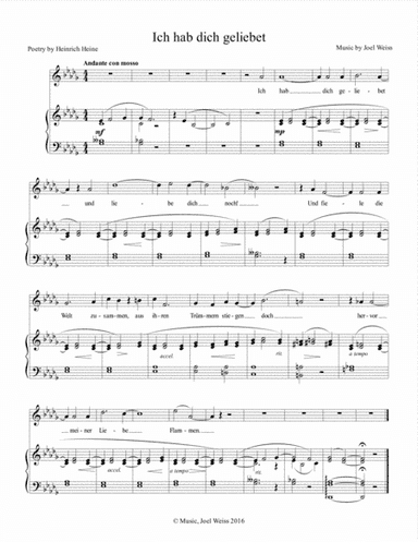 Ich hab dich geliebet