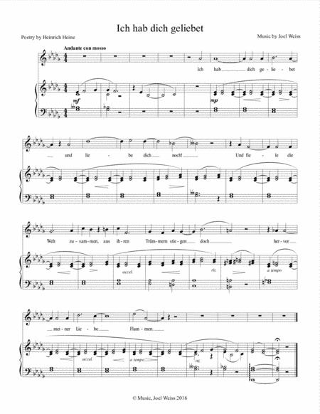 Ich hab dich geliebet