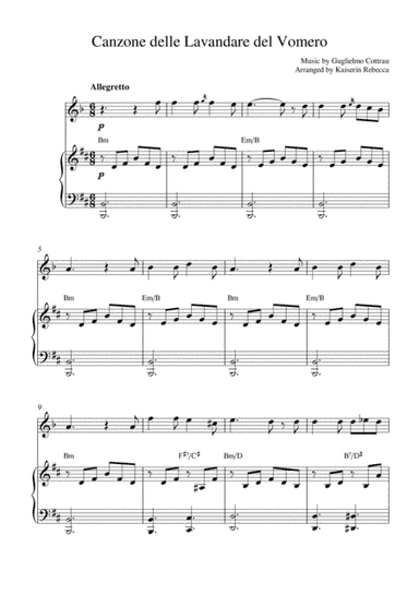 Canzone delle Lavandare del Vomero (arr. Kaiserin Rebecca)