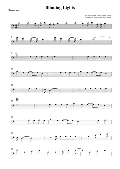 Blinding Lights (arr. Wesley S. SIlva)