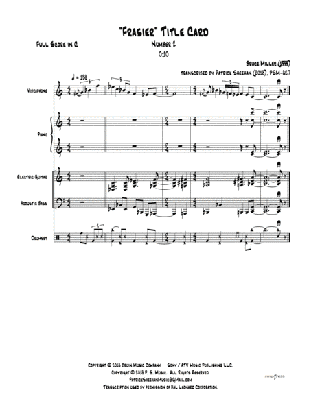 Frasier Cues (arr. Patrick Sheehan)