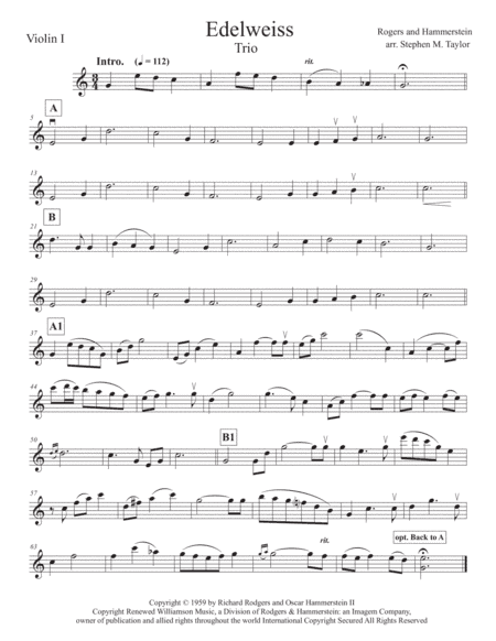 Edelweiss (arr. Stephen M. Taylor)