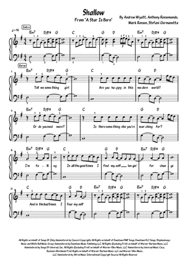 Shallow (arr. Meowscore)