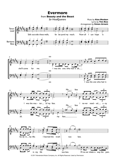 Evermore (arr. Simon Arnott)