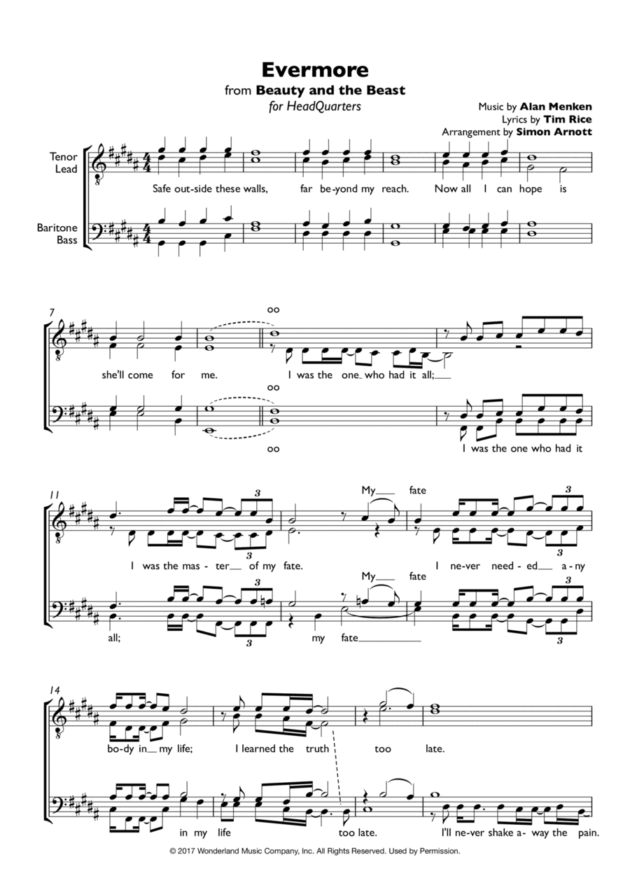 Evermore (arr. Simon Arnott)