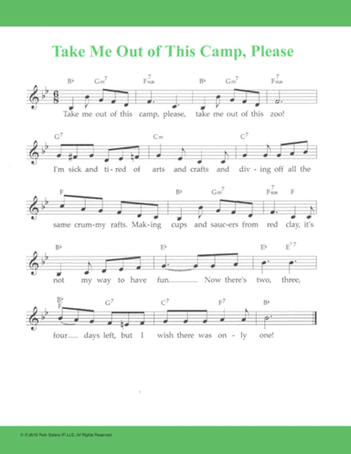 Take Me Out of This Camp, Please (arr. Hal Wright)