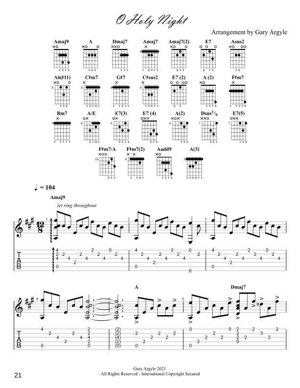 O Holy Night (arr. Gary Argyle)