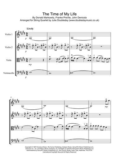 (i've Had) The Time Of My Life (arr. Julie Doubleday)