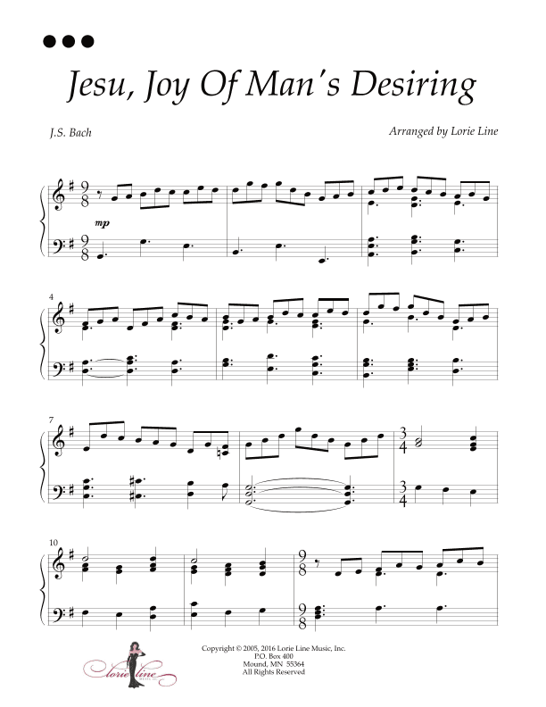 Jesu, Joy Of Man's Desiring (from My Favorite Things) (arr. Lorie Line)