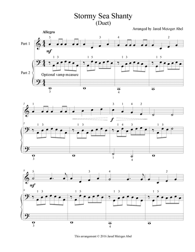 Stormy Sea Shanty (arr. Jared Metzger Abel)
