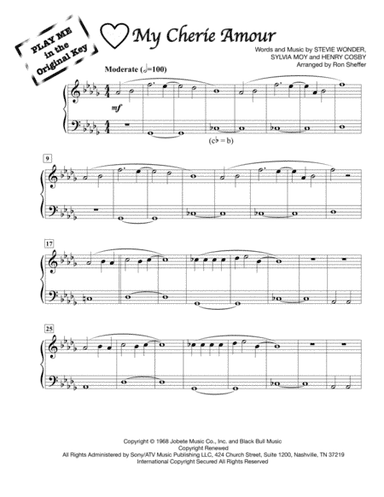 My Cherie Amour (arr. Ron Sheffer)