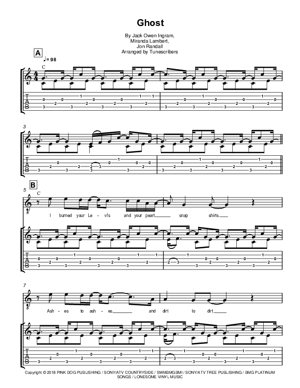 Ghost (arr. Tunescribers)