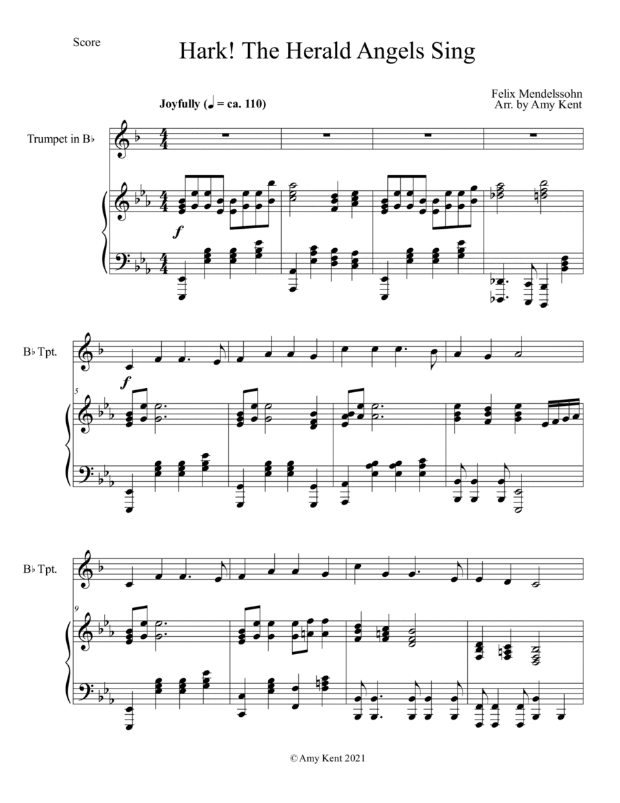 Hark! The Herald Angels Sing (arr. Amy Kent)