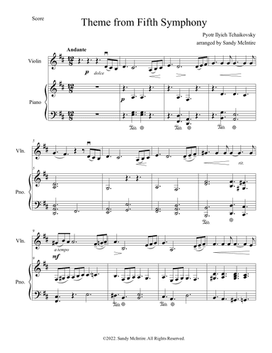 Theme from Fifth Symphony (arr. Sandy McIntire)