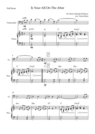 Is Your All On The Altar? (arr. Fabio Britto)
