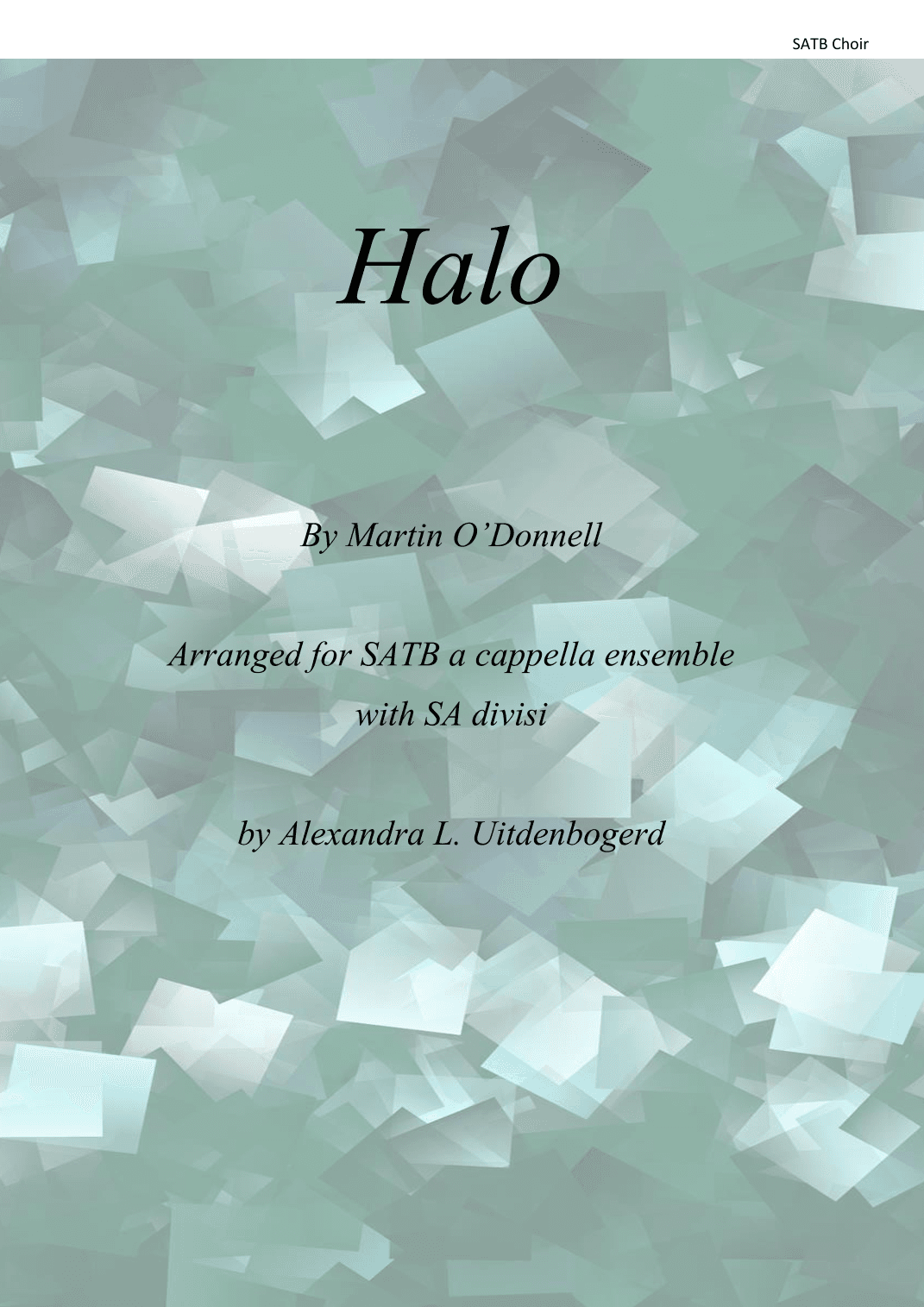 Halo (arr. Alexandra L. Uitdenbogerd)