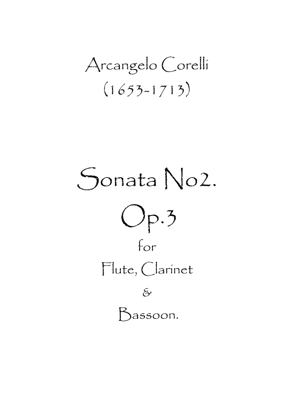 Sonata No.2 Op.3 (arr. Spence Bundy)